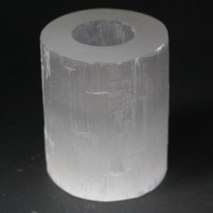 Candelabro de cilindro selenite 10 cm