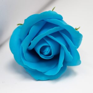 Flor de sabão artesanal tamanho médio  azul