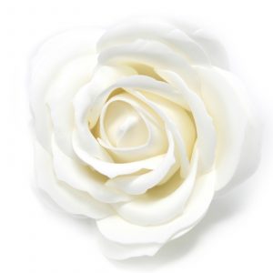 Flor de sabão artesanal tamanho médio  branco