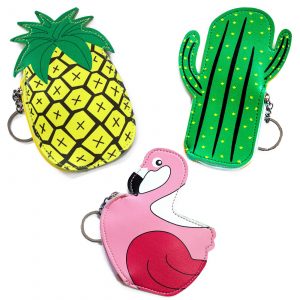 Bolsa de sonho tropical com chaveiro variado