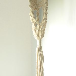 Vaso em Macrame  Largo com Rattan Hoop